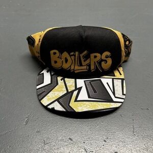 Vintage INSPIRED Purdue boilermakers graffiti trucker style SnapBack hat cap